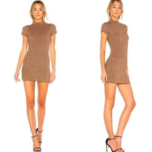 𝅺KNITZ For Love and Lemons Sparkle Knit Sweaterdress - Picture 2 of 6